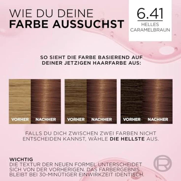 L'Oreal Paris Excellence Creme 6.41 Helles Caramelbraun 3Er Pack 3 x 268 g – Bild 6