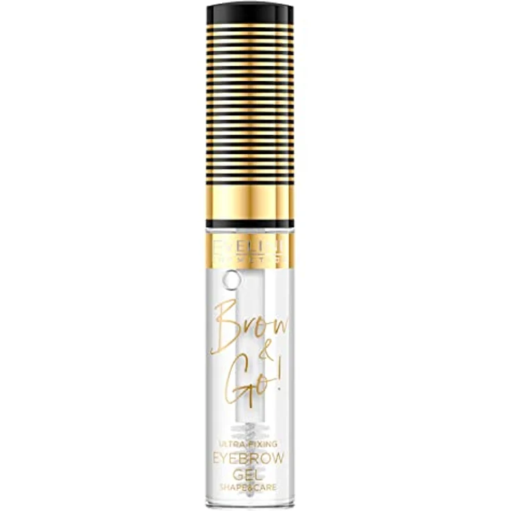 Eveline Cosmetics Brow&Go! Starkes Gel zur Fixierung und Pflege der Augenbrauen, 6 ml, Transparent – Bild 1