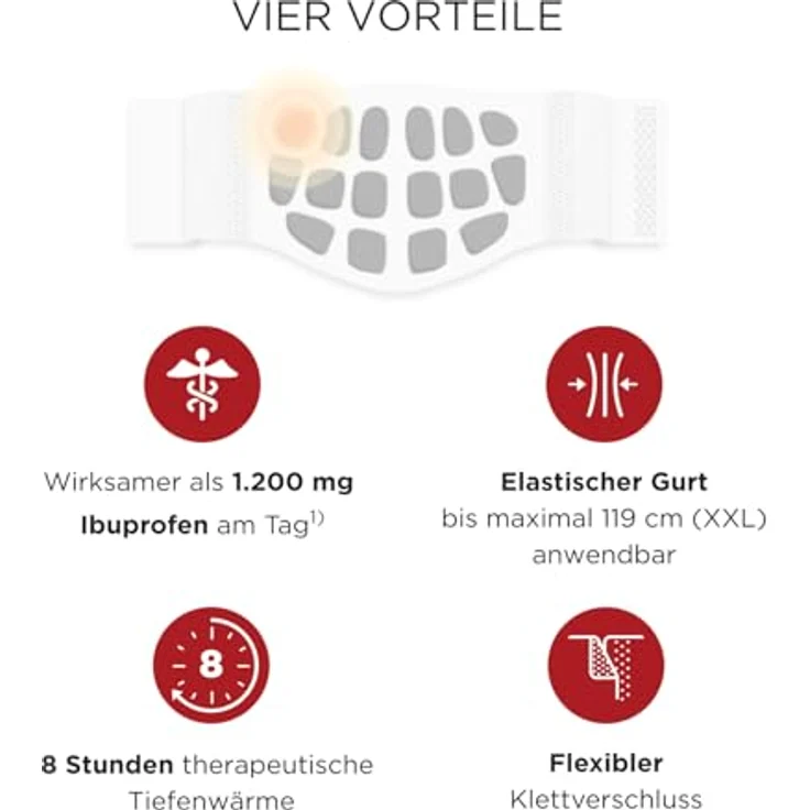 ThermaCare Wärmeumschläge S-XL, 6er Pack für Licht- & Wärmetherapie, PZN-10079250 – Bild 3