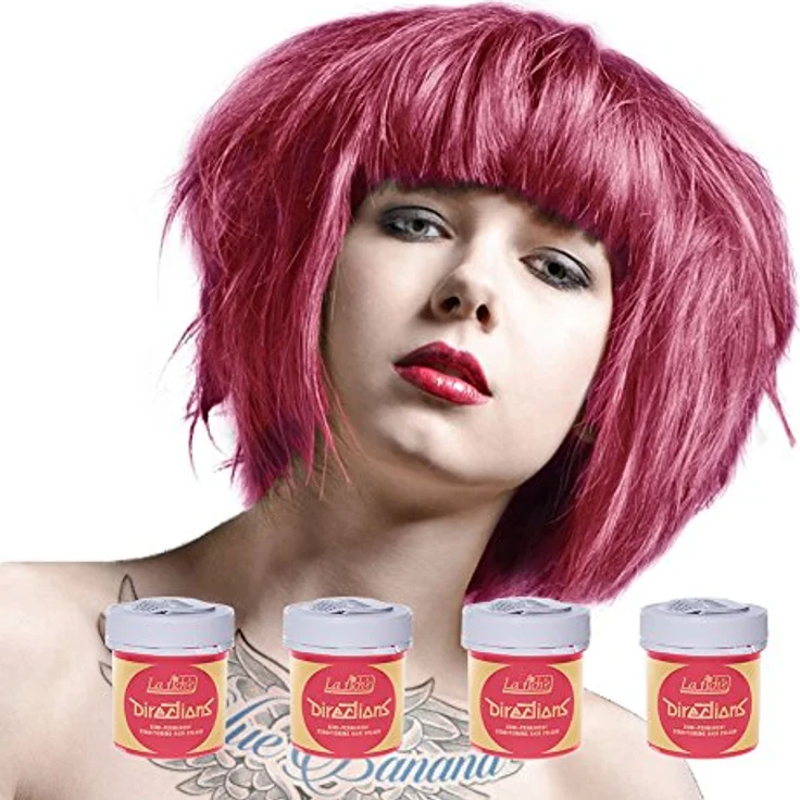 La Riche Directions Haarfarbe 4er Pack, Semi-permanente Haarfarbe in Pastell Pink, 4 x 88 ml – Bild 1