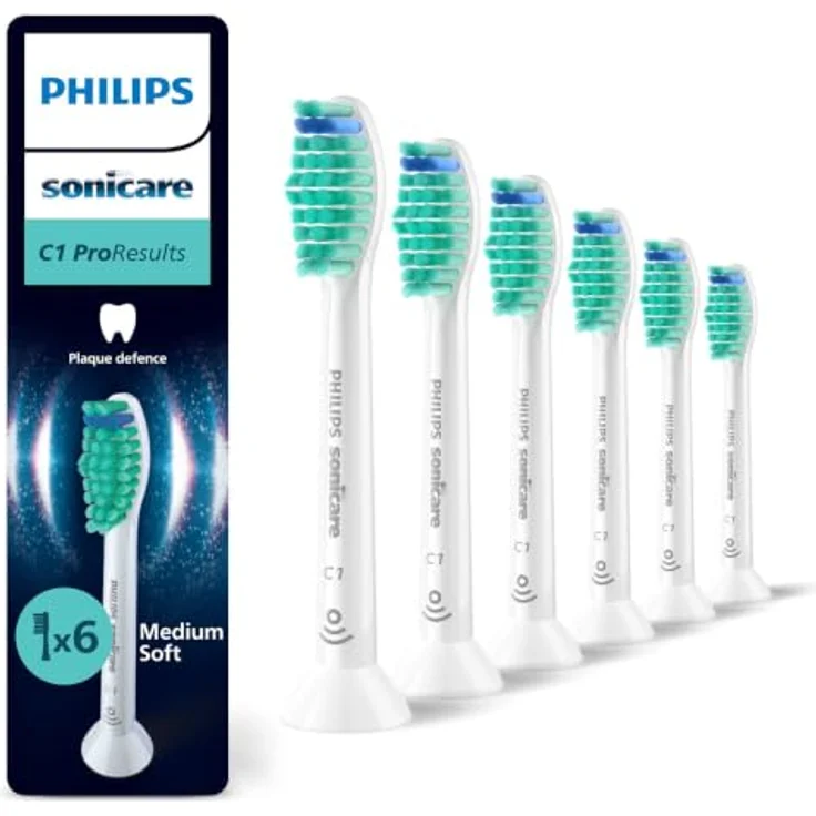 Philips Sonicare C1 ProResults HX6016/87 Aufsteckbürsten, Schalltechnologie, Standardgröße – Bild 1