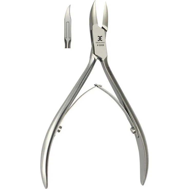 Excellent Solingen Nagelzange, 13 cm Eckenzange aus rostfreiem Edelstahl, präzises Schneiden für eingewachsene Nägel