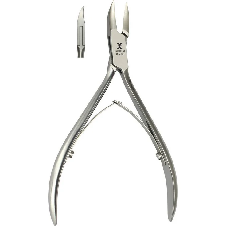 Excellent Solingen Nagelzange, 13 cm Eckenzange aus rostfreiem Edelstahl, präzises Schneiden für eingewachsene Nägel