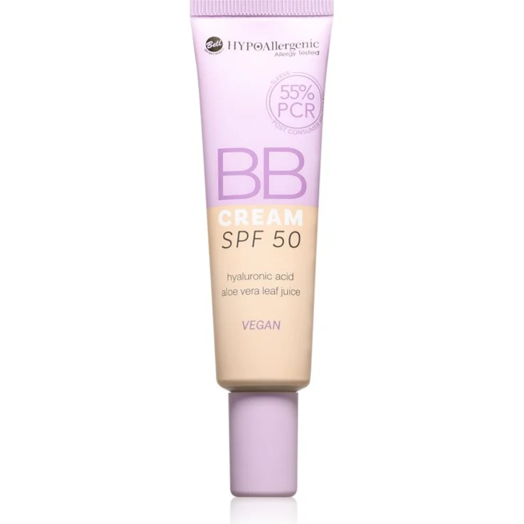 Bell HYPOallergenic BB Creme, feuchtigkeitsspendende getönte Tagescreme, SPF 50, Farbton 03 Amber, 30 g
