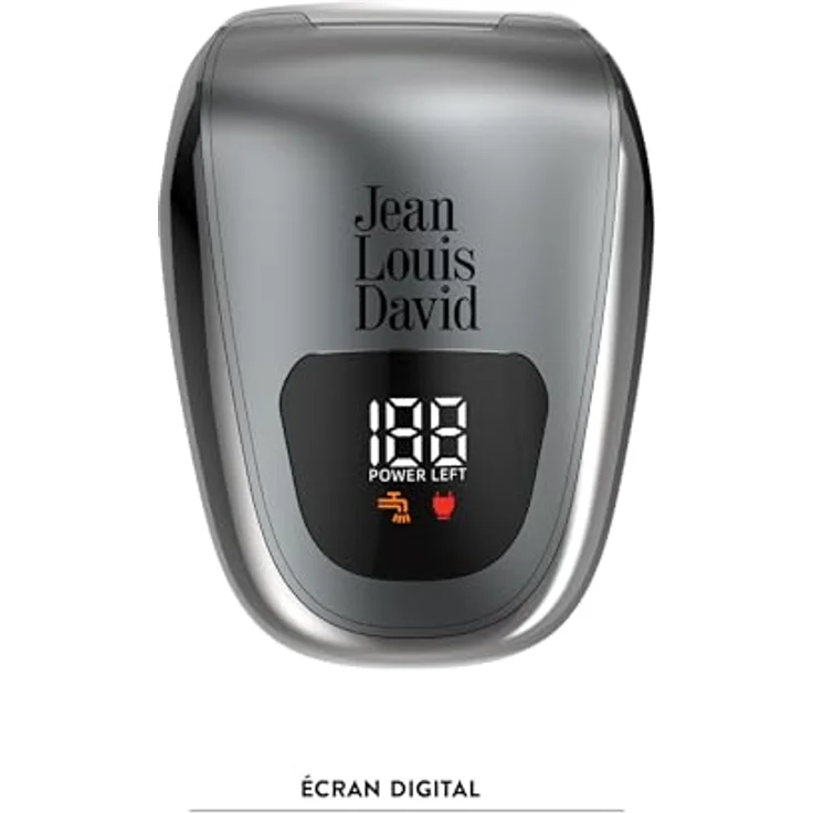 Jean-Louis David 360 Xtreme, Haarrasierer mit 6 flexiblen Köpfen, Lithium-Ionen-Akku und digitalem Display für präzise und gleichmäßige Rasur – Bild 3