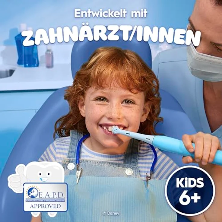 Braun Oral-B Kids Disney Stitch, Ersatzbürsten Stiele für elektrische Zahnbürsten, 8er Set für Kinder ab 6 Jahren, sanfte Reinigung mit weichen Borsten – Bild 4