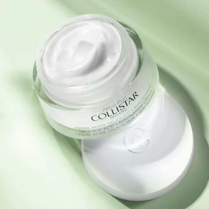 Collistar Aktive reine Gesichtscreme mit Salicylsäure + Niacinamid, Anti-Unvollkommenheit und Talgausgleichend, 50 ml, für alle Hauttypen – Bild 3
