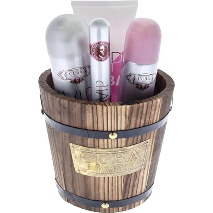 Cuba Cuba Vip, 4-teiliges Geschenkset für Damen, 180 ml EDP-Spray, 300 ml Eau de Parfum, 170 g Body Lotion, aromatischer Duft mit schwarzem Pfeffer und Zitrone – Bild 3