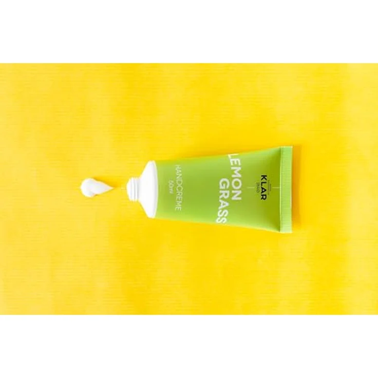 Klar Seifen Handcreme Lemongrass 50 ml, intensive Feuchtigkeitspflege mit Sheabutter und schnell einziehend, parfümfrei – Bild 2