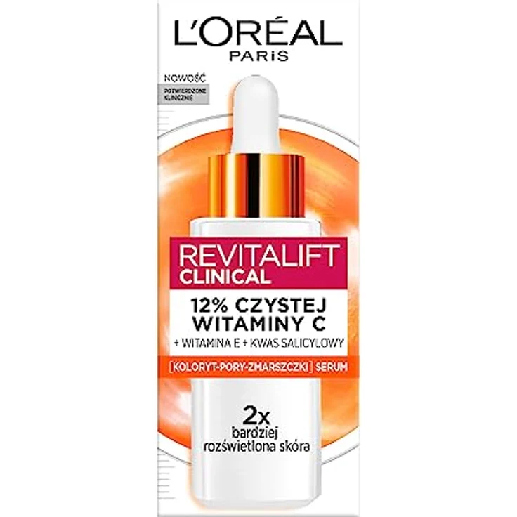 L'Oréal Paris Revitalift Clinical Gesichtsserum mit 12% reinem Vitamin C, Vitamin E und Salicylsäure, 30ml - Aufhellend und feuchtigkeitsspendend – Bild 2