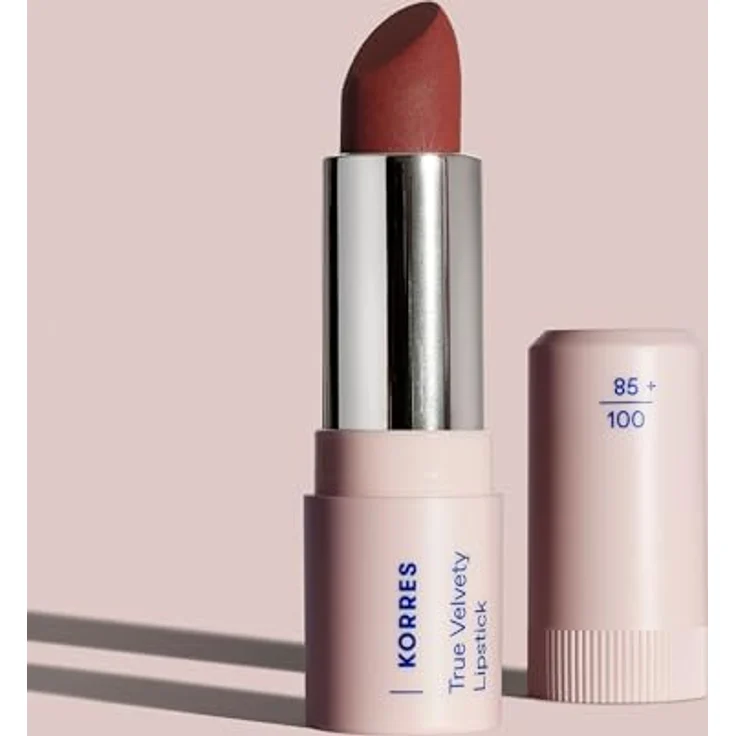 KORRES True Velvety Lipstick Terra Red 57, roter Lippenstift mit hoher Deckkraft, cremiger Textur & semi-mattem Finish, vegan, 3g – Bild 4