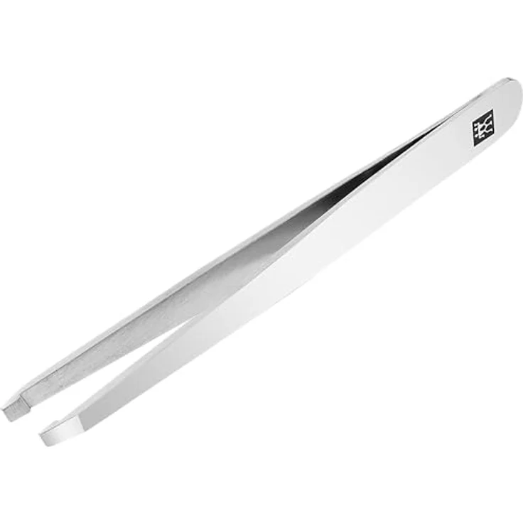 ZWILLING Schräge Pinzette für Präzise Augenbrauen Haarentfernung, Rostfreier Edelstahl Poliert, 90 mm – Bild 2