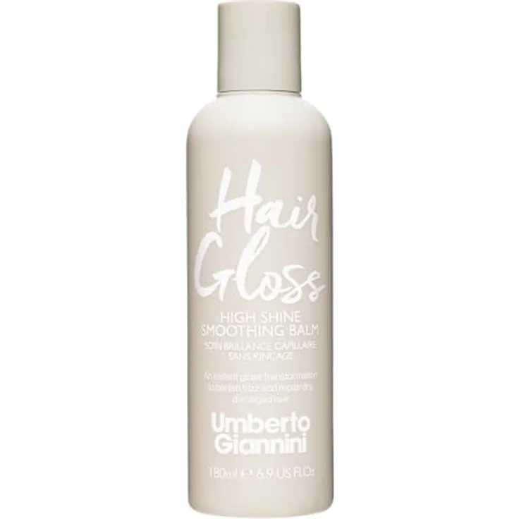 Umberto Giannini Hair Gloss High Shine Smoothing Balm Leave-In Conditioner, 180 ml, vegan, tierversuchsfrei, sulfatfrei, für krauses und geschädigtes Haar