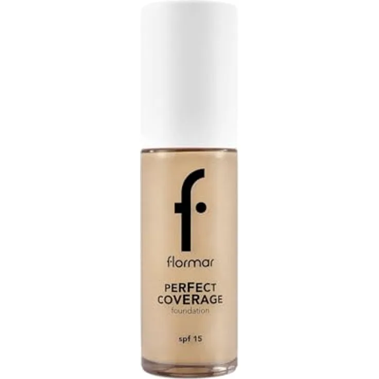 Flormar Perfect Coverage Foundation, 30 ml, matte Textur mit hoher Deckkraft für einen makellosen Teint, Farbton SOFT BEIGE