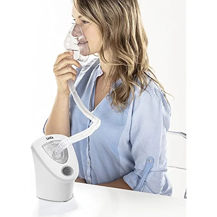 Laica MD6026P, Ultraschall Inhalator für Aerosoltherapie, leise und einfach zu bedienen, weiß – Bild 4