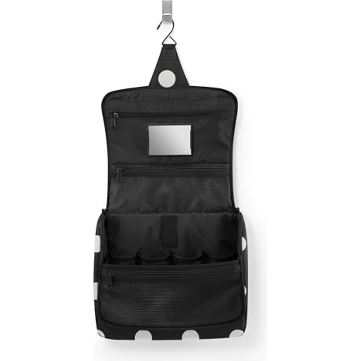 reisenthel toiletbag XL dots White - praktischer Kulturbeutel mit Haken, wasserabweisendes Material – Bild 3