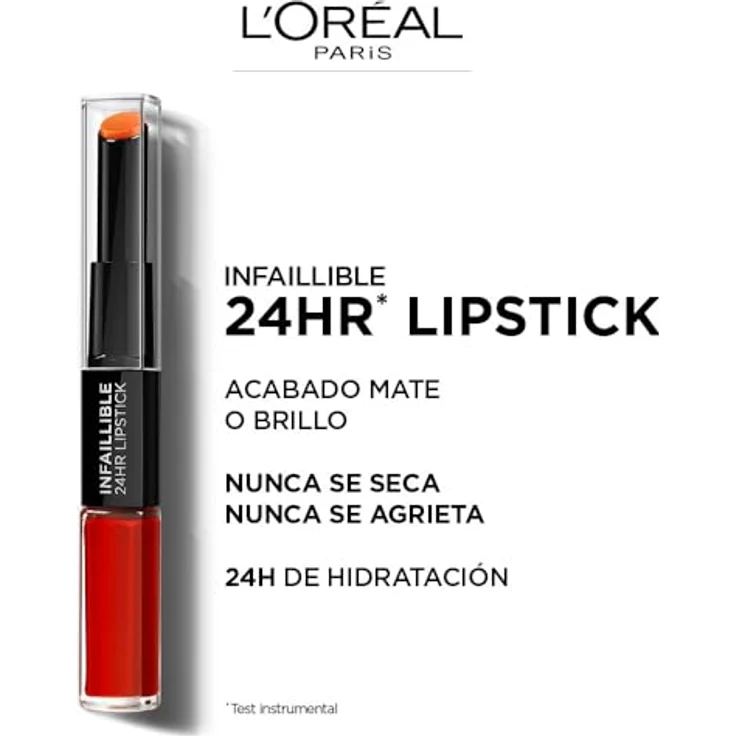 L'Oreal Paris INFALLIBLE X3 24H lipstick #404 corail constant 5,6 ml – Bild 3