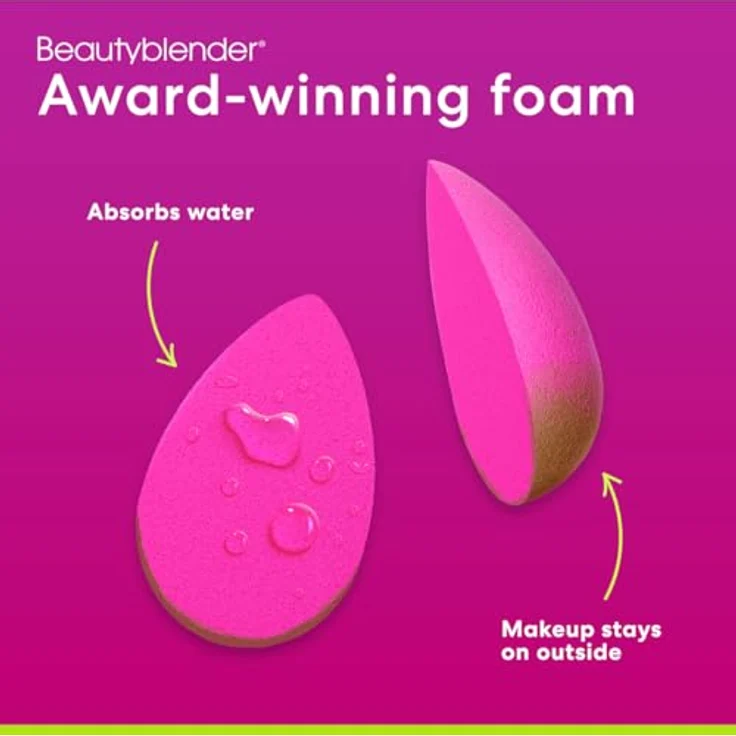 beautyblender Discovery Essentials 3-Piece Set, Make-Up Schwamm mit Blendercleanser Solid und Blender Defender Etui, schwarz/pink – Bild 8