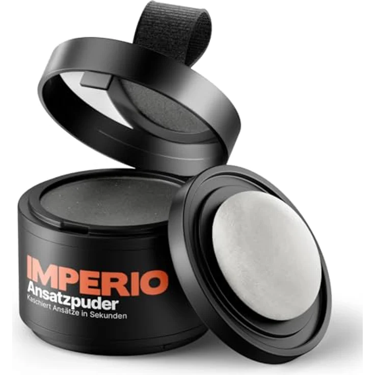 Imperio Wurzelpuder Concealer zur Verdickung der Haare, wasserfest, 4 g, dark gray – Bild 1