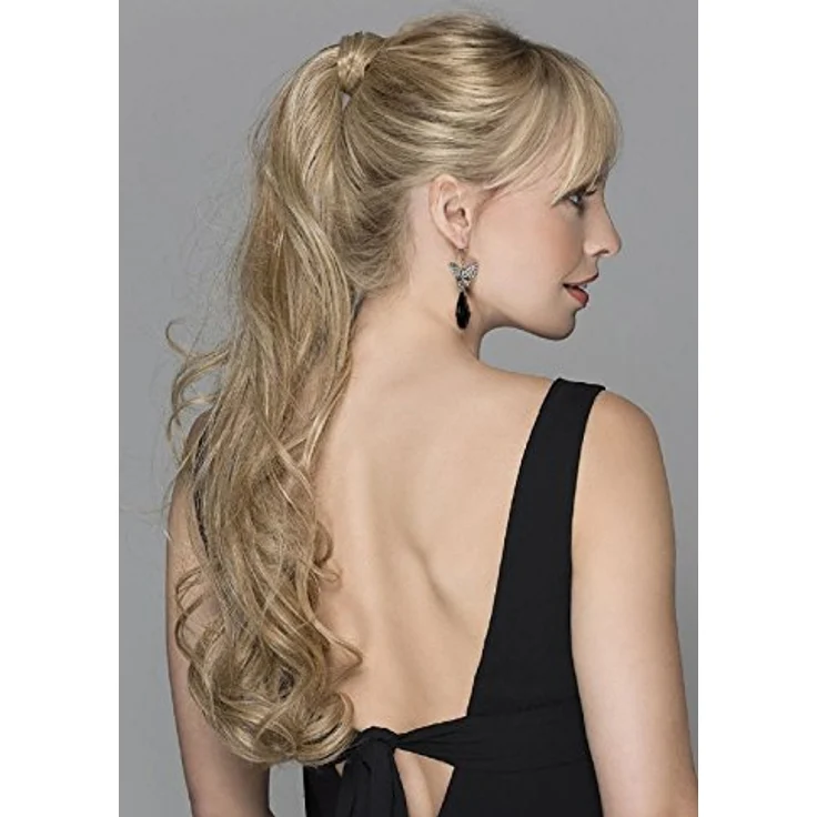 Ellen Wille Power Pieces Haarteil, modisch gewellte Zopfverlängerung, 50 cm, Champagne New Natural Blonde – Bild 2