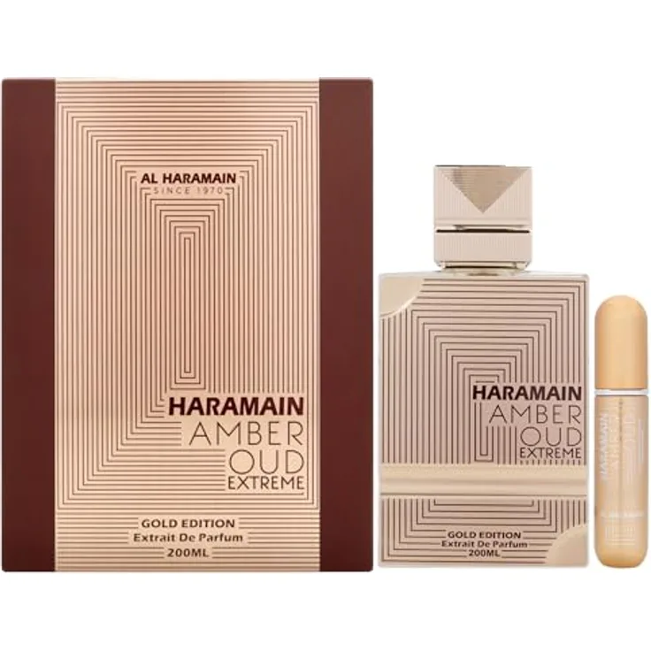 Al Haramain Amber Oud Gold Edition Extreme, Uni Arabisches Parfüm für Damen und Herren, langanhaltendes Bernstein-Kölnd, 187 ml