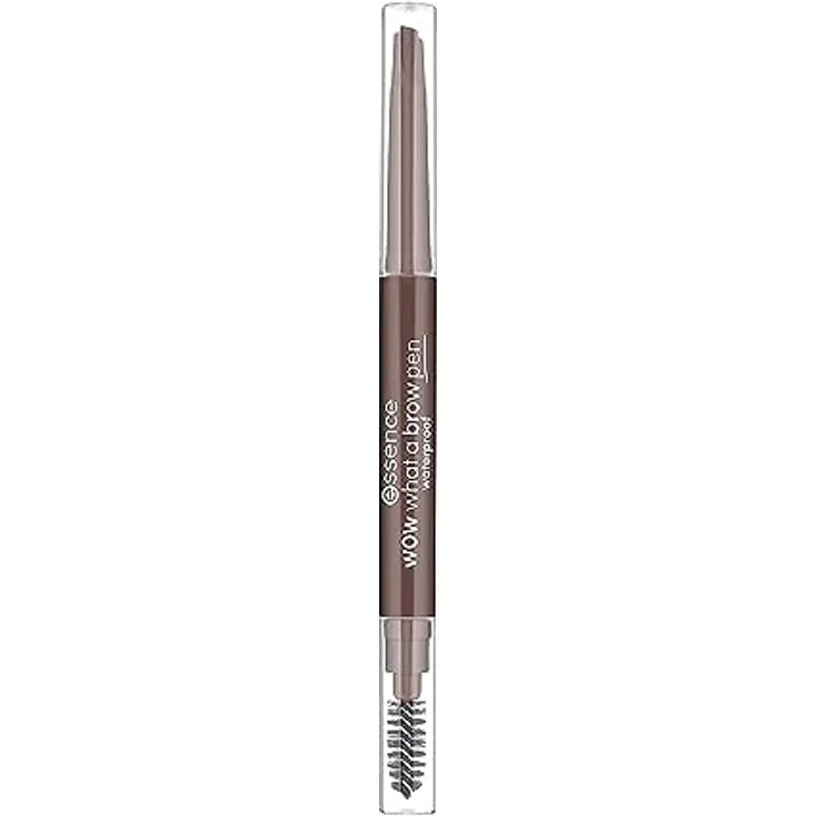 essence wow what a brow pen waterproof, Eye Pencil, Augenbrauenstift, Nr. 02 Brown, braun, sofortiges Ergebnis, matt, vegan, wasserfest, Mikroplastik Partikel frei (0,2g)