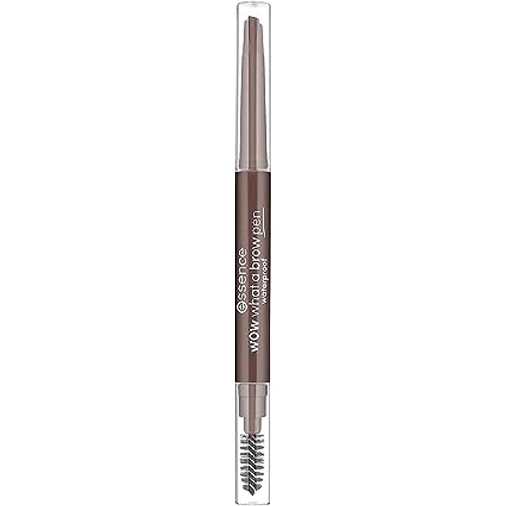 essence wow what a brow pen waterproof, Eye Pencil, Augenbrauenstift, Nr. 02 Brown, braun, sofortiges Ergebnis, matt, vegan, wasserfest, Mikroplastik Partikel frei (0,2g) – Bild 1