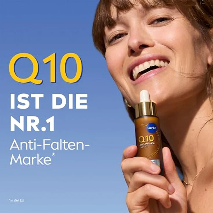 NIVEA Q10 Anti-Falten EXPERTE Dual Action Serum 30ml mit innovativer Anti-Glykationstechnologie und GLYCOSTOP® zur Faltenmilderung und -vorbeugung – Bild 6