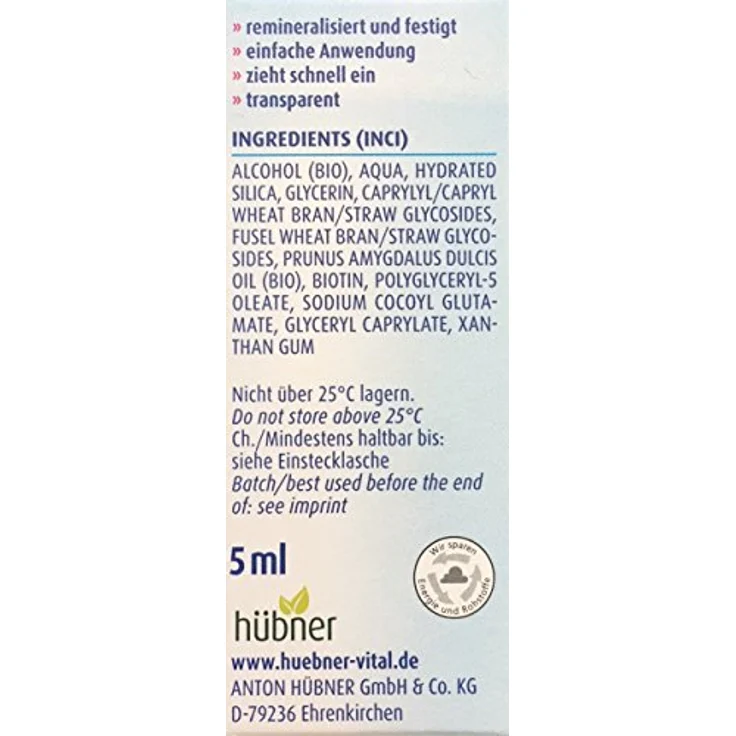 Hübner - Original Silicea Nagelaufbauserum - Nagelserum - 5 ml – Bild 3