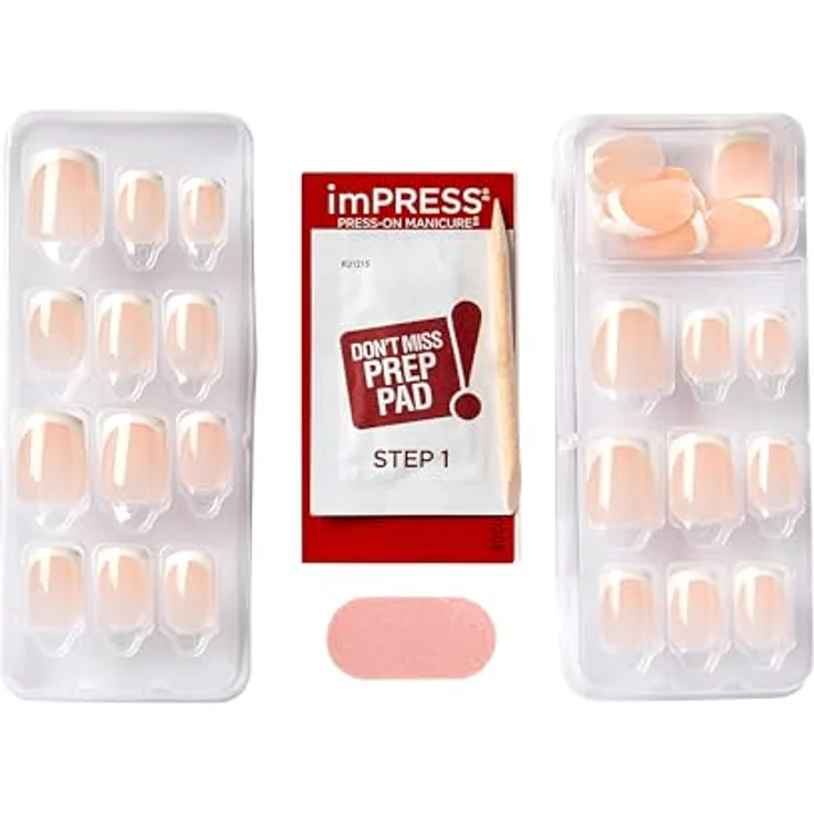 KISS imPRESS The No Glue Mani künstliche Fingernägel Model 30 St., Maniküre und Nagelfeilen für Damen – Bild 6