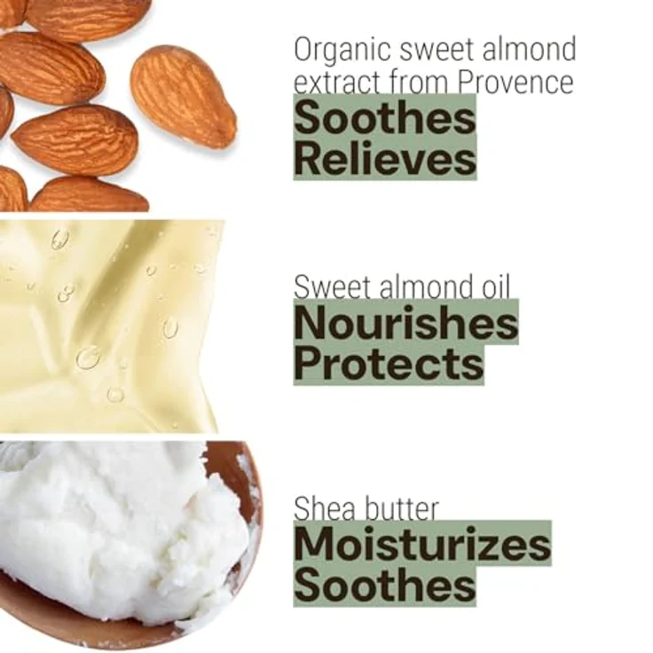 Panier des Sens Ultra-Feuchtigkeitsspendende Sheabutter Körpercreme Mandel, 250ml - Für trockene Haut, 99% natürliche Inhaltsstoffe, Made in France – Bild 3
