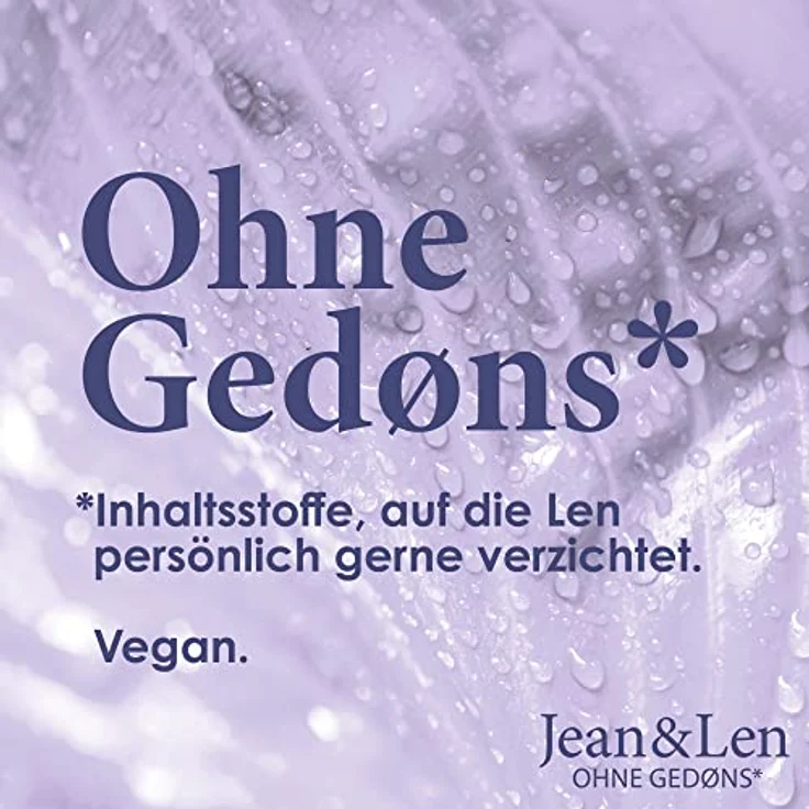 Jean & Len Volumen Shampoo Holunder & Jasmin, für kraftloses und feines Haar, verleiht Volumen, fruchtig-blumiger Duft, ohne Parabene und Silikone, vegan, 300 ml – Bild 2