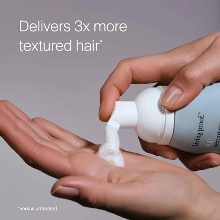Living Proof Full Texturizing Foam | Voluminisierender Trockenschaum mit Amaranth-Peptiden | Idealer Hitzeschutz | Cruelty Free, 148ml – Bild 4
