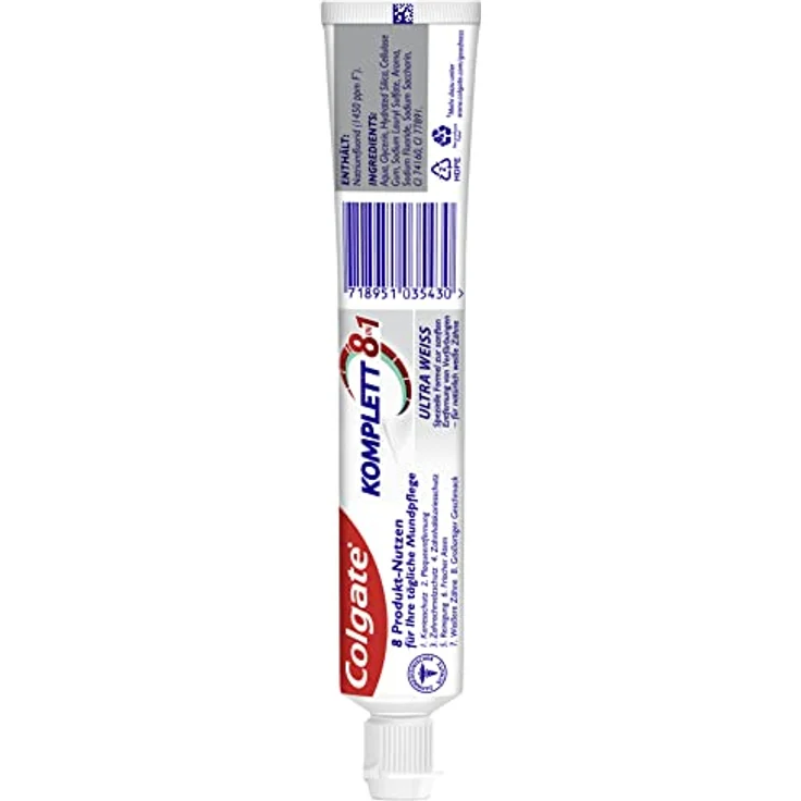 Colgate Komplett Ultra Weiss Tube 75 ml, für ein strahlend weißes Lächeln – Bild 3