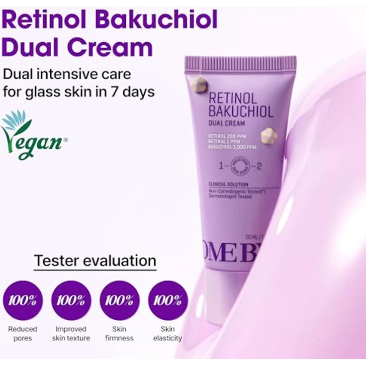 Some By Mi Retinol Bakuchiol Dual Cream, Gesichtscreme mit Porenverfeinerung und Faltenreduktion, 50 ml – Bild 2