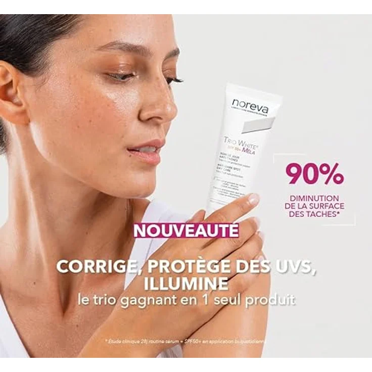 Noreva Trio White XP Soin Anti Taches SPF50+ 40ml, Sonnencreme für hyperpigmentierte Haut – Bild 6