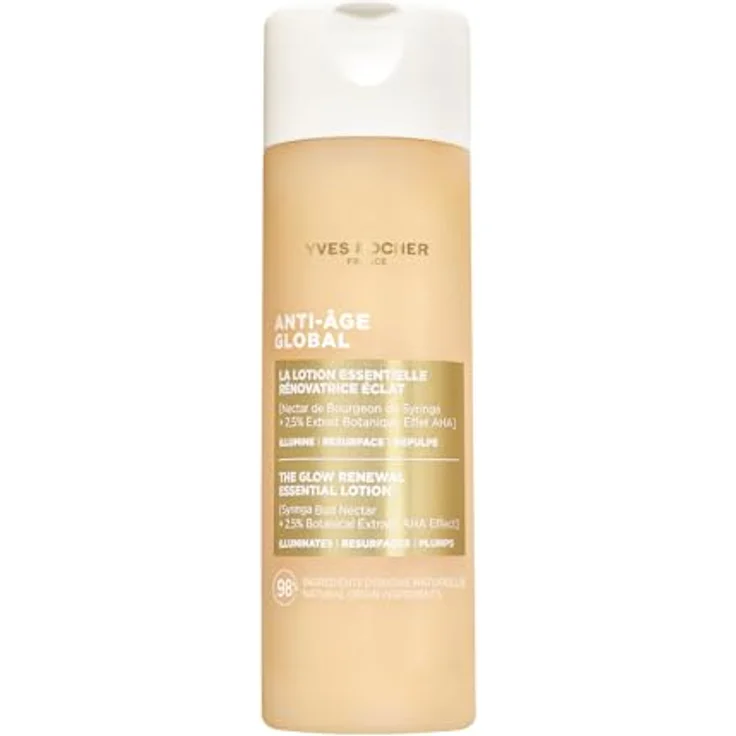 Yves Rocher Erneuernde Essentielle Lotion mit AHA-Pflanzenextrakt & Fliederknospen-Nektar – Anti-Aging, für alle Hauttypen, 122 ml – Bild 1