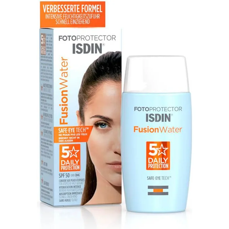 Isdin Fotoprotector Fusion Water Emulsion Spf 50 50 ml, für Damen und Herren