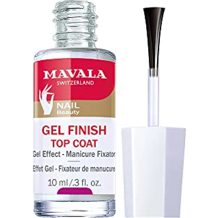 MAVALA Top Coat Gel Finish Nagellack, transparente Fixierungsschicht, 10 ml, hohe Haltbarkeit, verhindert Absplittern – Bild 2