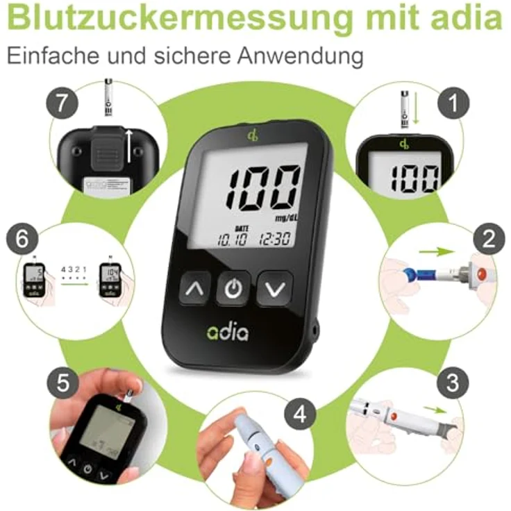 adia Blutzuckerteststreifen - 50 Stück - Preisvergleich – Bild 6