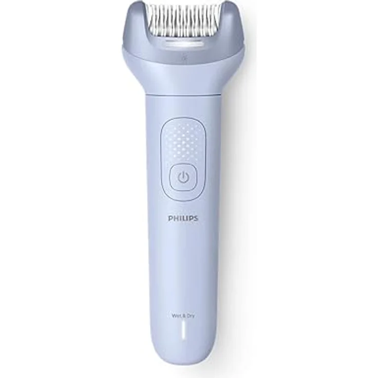 Philips BRE708/00, Epilierer mit 3 Aufsätzen, Nass- und Trockenanwendung, Blau – Bild 2