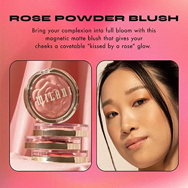 Milani Rose Powder Blush Nr. 11 - Blossomtime Rose, 17 g, samtig-weiches Puder für natürliche Looks – Bild 6