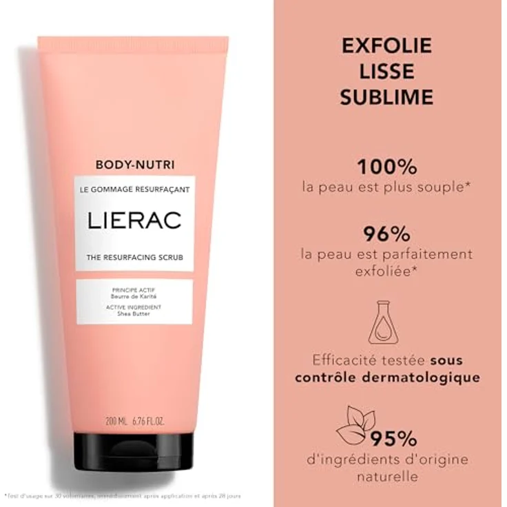 Lierac Body-Nutri The Resurfacing Scrub 200 ml, Körperpeeling – Bild 2