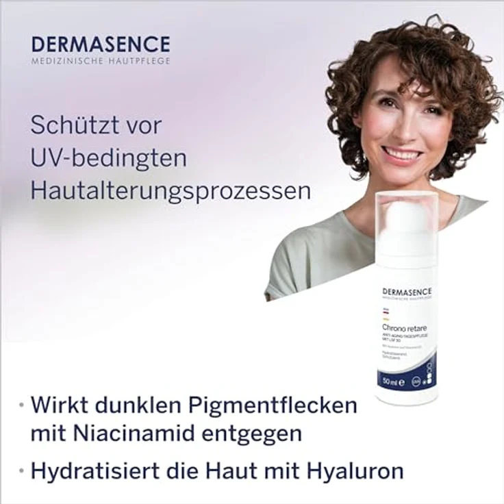 DERMASENCE Chrono retare Anti-Aging-Tagespflege LSF 50, 50 ml - Tagespflege mit hohem UV-Schutz, parfümfrei, vegan – Bild 4