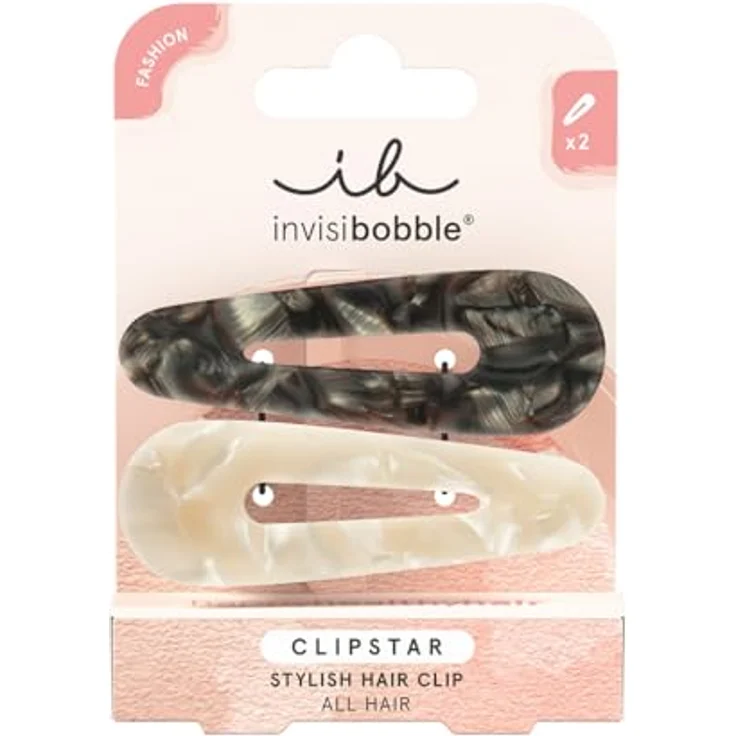 invisibobble Clipstar Cliphue Haarspangen, 2er Set für sicheren Halt und unkompliziertes Styling, in trendigen Farben – Bild 1