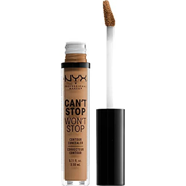 NYX Professional Makeup Can't Stop Won't Stop Contour Concealer - wasserfester flüssiger Abdeckstift, Kaschieren & Highlighten, 3, 5 ml, Neutral Tan 12.7 – Bild 1