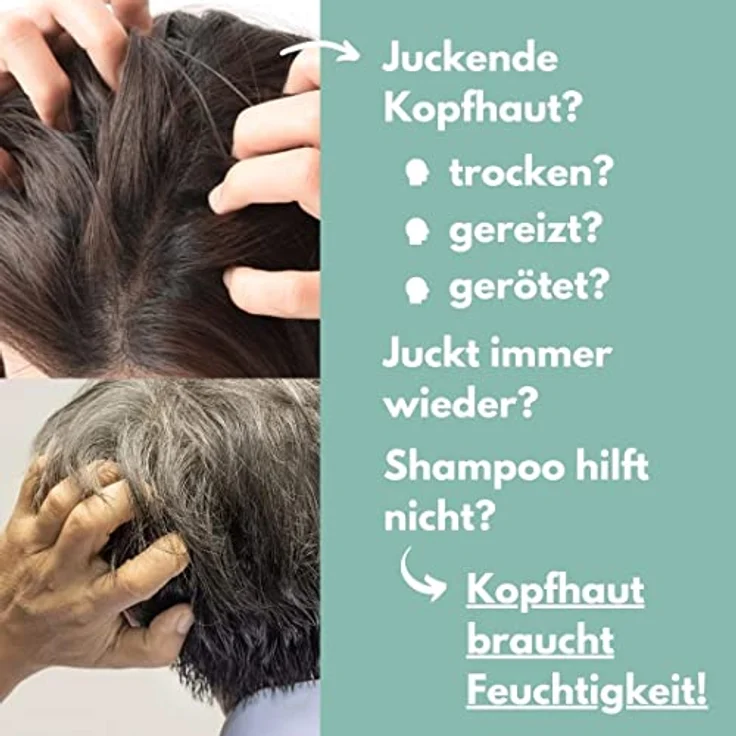 beneví NACHTKUR für trockene Kopfhaut, Lotion gegen Juckreiz und Schuppen, feuchtigkeitsspendende Haarmaske mit Panthenol und Zinkgluconat – Bild 2