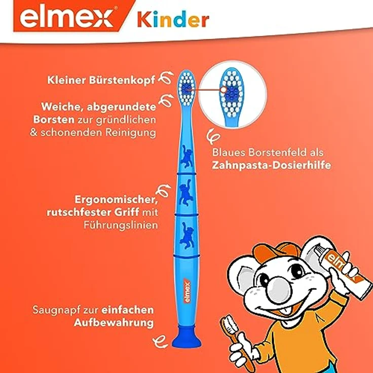 Elmex Kinder weich, mit Schonborsten, Sanft zum Zahnfleisch - Preisvergleich – Bild 3