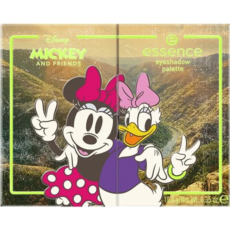 essence Disney Mickey and Friends eyeshadow palette, Lidschatten, Nr. 02, Mehrfarbig, 12 Farben, langanhaltend, vegan, ohne Mikroplastikpartikel, Nanopartikel frei, ölfrei, 1er Pack (10.2g) – Bild 2