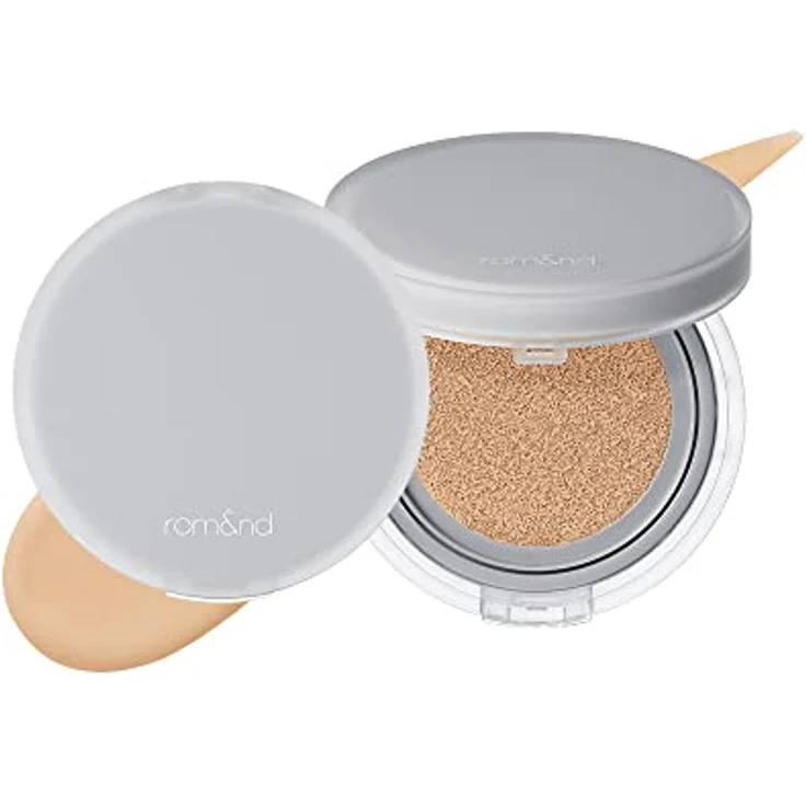 rom&nd Nu Zero Cushion, leicht schützendes Make-up im Schwamm zur Verjüngung der Gesichtshaut, Farbton 04 Beige, 15 g – Bild 1